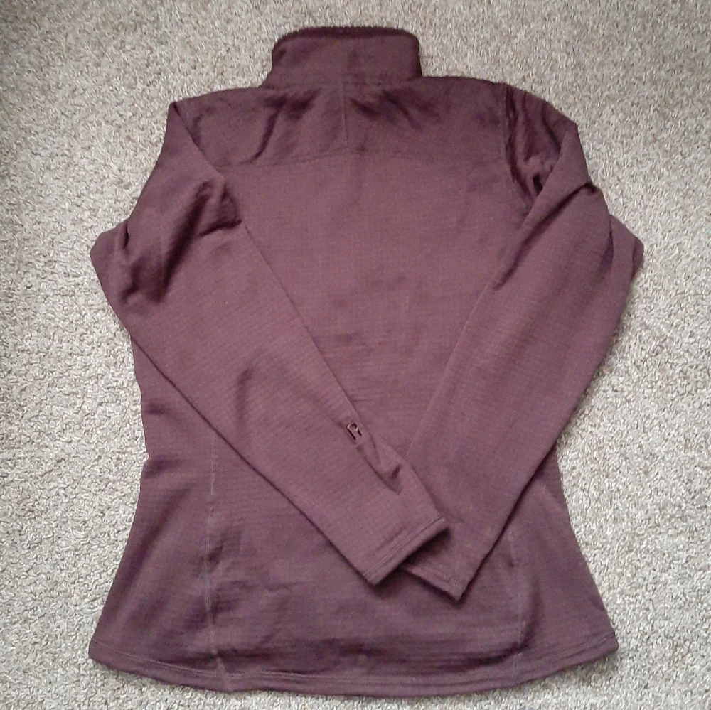 PATAGONIA R1 REGULATOR FLEECE HALF ZIP PULLOVER BROWN M MEDIUM WAFFLE POLARTEC - Picture 8 of 10